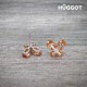 Boucles d'oreilles Plaqué Rhodium et Zirconites TinkerBell Hûggot