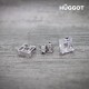 Boucles d'oreilles Plaqué Rhodium et Zirconites Ice Hûggot