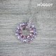 Collier Plaqué Rhodium et Zirconites Mosaic Hûggot (45 cm)