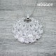 Collier Plaqué Rhodium et Zirconites Moon Hûggot (45 cm)