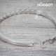 Bracelet Plaqué Rhodium Diane Hûggot Fabriqué avec des Cristaux Swarovski® (Ø 5 cm)