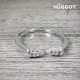 Bague Réglable en Argent Massif 925 et Zirconites Egyptian Hûggot