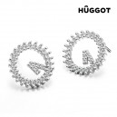 Boucles d'oreilles en Argent Massif 925 et Zirconites Winner Hûggot 