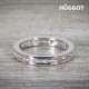 Bague Plaqué Rhodium et Zirconites Fashion Hûggot