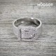 Bague Plaqué Rhodium et Zirconites Belt Hûggot