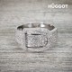 Bague Plaqué Rhodium et Zirconites Belt Hûggot