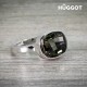 Bague Plaqué Rhodium Night Hûggot Fabriquée avec des Cristaux Swarovski®