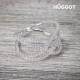 Bague en Argent Massif 925 et Zirconites Diadem Hûggot