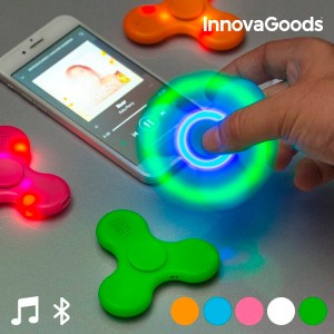 Spinner LED avec haut-parleur et Bluetooth InnovaGoods