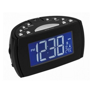 Radio réveil avec projecteur LCD Denver Electronics 224810 Noir