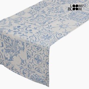 Chemin de Table Coton et polyester Bleu (135 x 40 x 0,05 cm) by Loom In Bloom