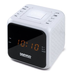 Radio-réveil Daewoo DCR-450 Blanc