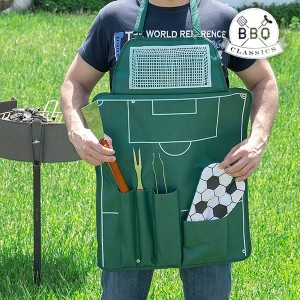 Tablier de Football avec Ustensiles pour Barbecue BBQ Classics