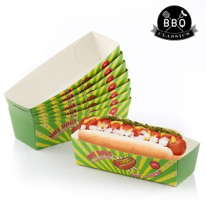 Ensemble de boîtes pour Hot-Dogs BBQ Classics (Pack de 8)