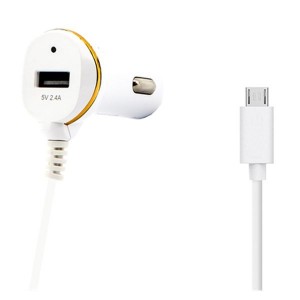 Chargeur de voiture Ref. 138192 USB Micro USB Blanc