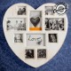 Porte-Photos Heart Vintage Coconut (10 photos)