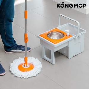 Serpillière Rotative avec Seau Coulissant Kong Mop Easy