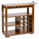 Porte-bouteilles avec casiers en bois - Collection Serious Line by Bravissima Kitchen