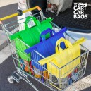 Sacs Organisateurs pour les Achats et le Coffre Cart Car Bags (paquet de 4)