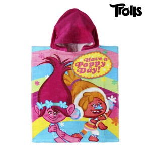 Serviette Poncho à Capuche Trolls